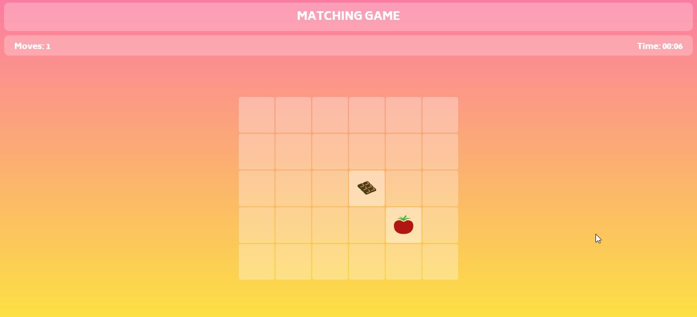 Simple Matching Game using JavaScript with Free Source Code